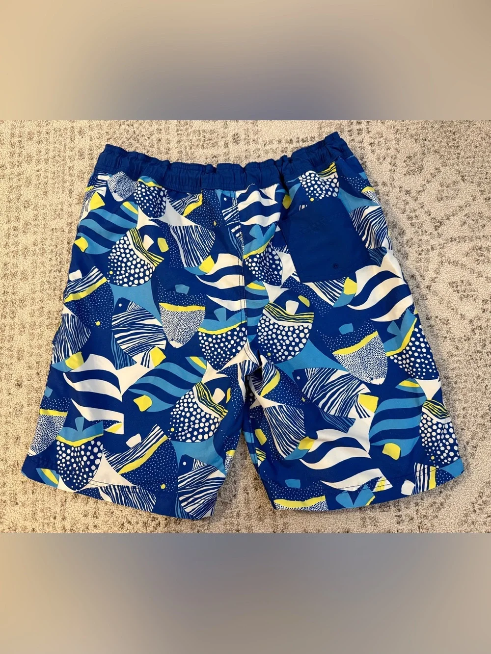 Lands End Boys Swim Trunks Sz XL (18H-20H) Tropical Print